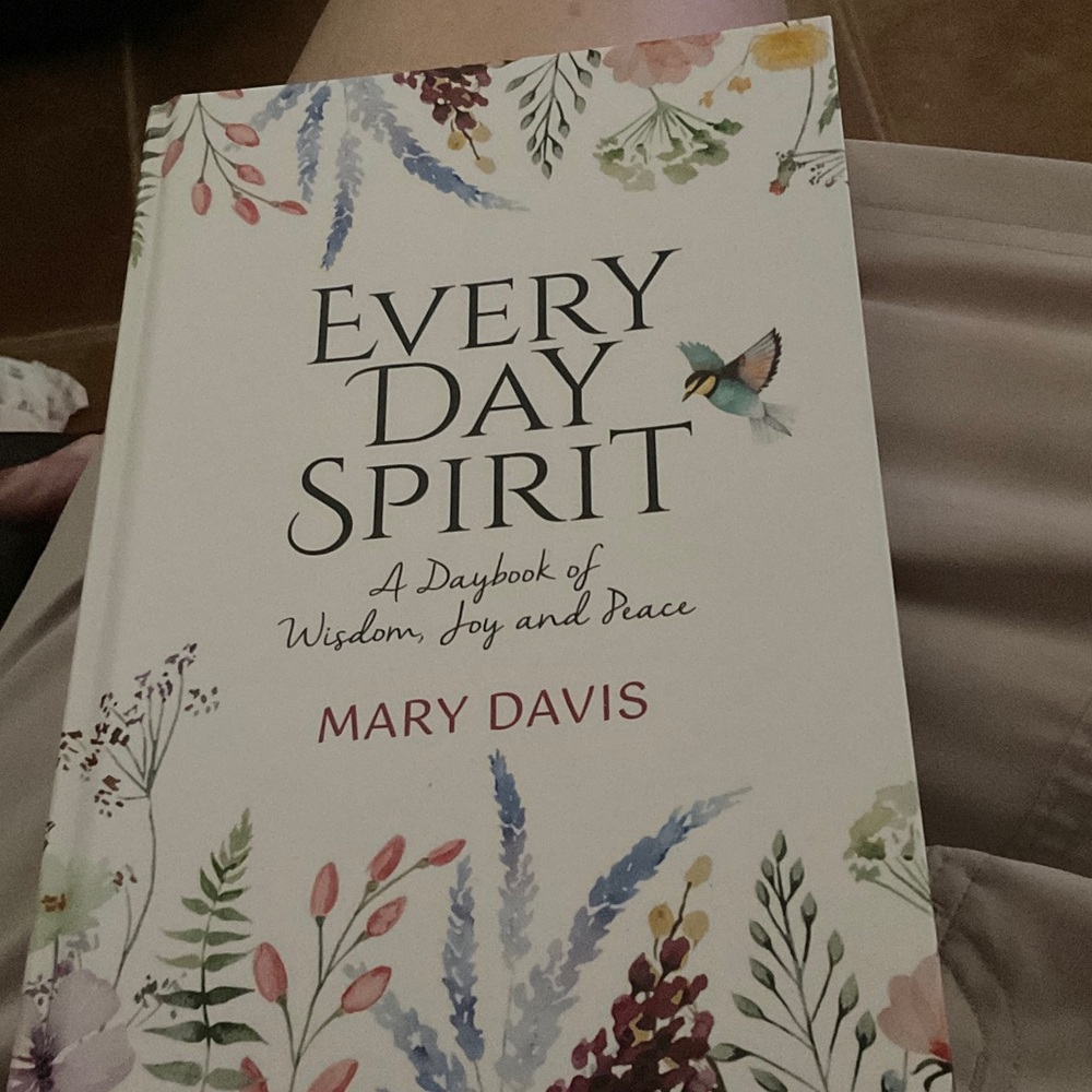 Every Day Spirit by - Cream Floral Hardcover Daybook